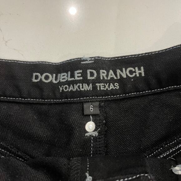NWT Double D‎ Ranch Black Shorts Western Boho Size 6 - Picture 3 of 9